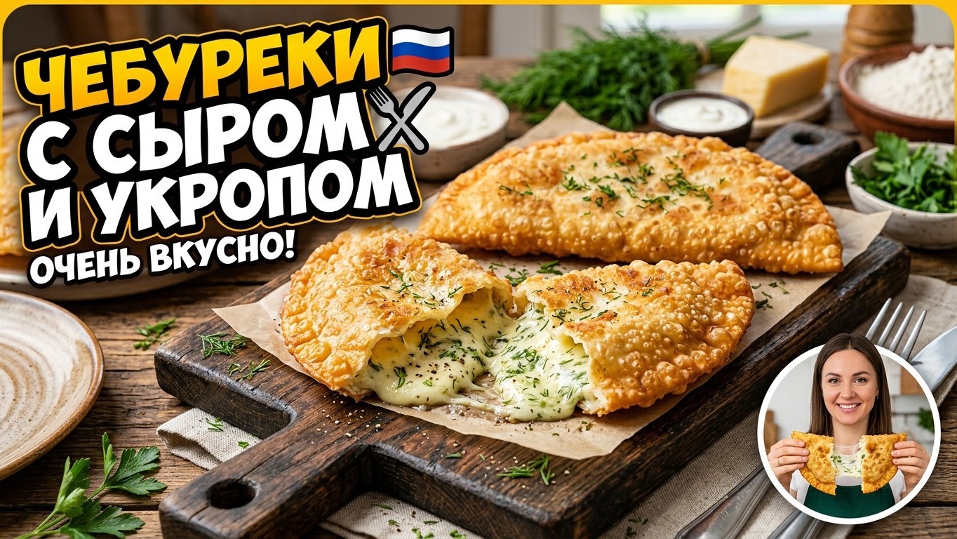 Сырные чебуреки СЕКРЕТ ИДЕАЛЬНОГО ТЕСТА! / Чебуреки за 20 минут: вкуснее чем в ларьке!