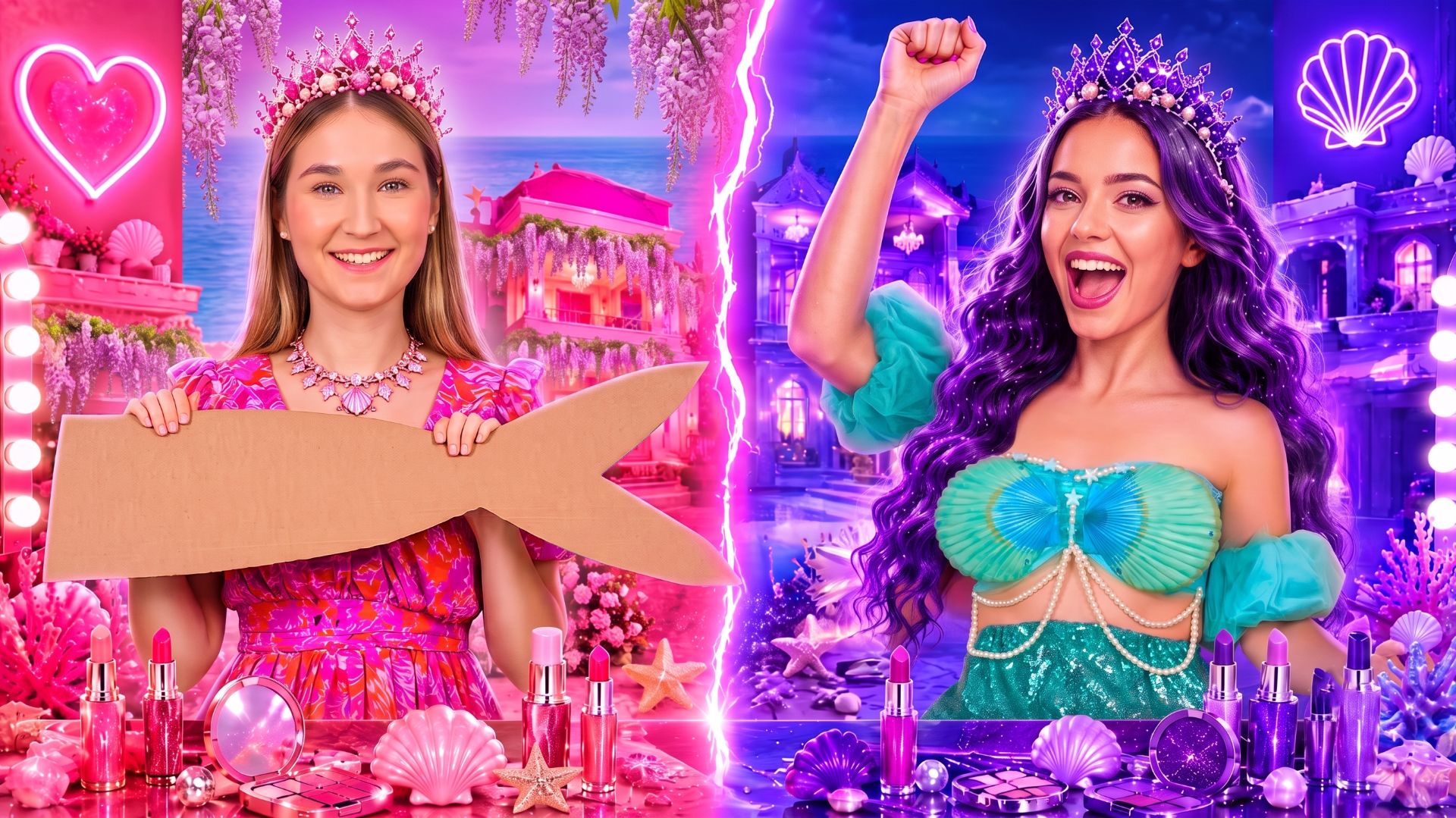 Добрая vs Тёмная русалка! 🧜✨ Чей образ окажется ярче?