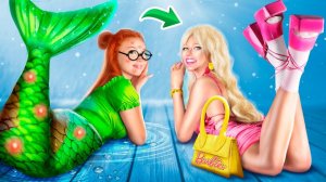 Из РУСАЛКИ в Барби! BARBIE в реальной жизни!