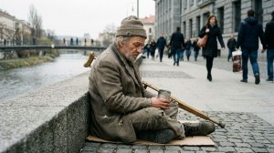 Истории из жизни |  Нищий старик каждый день сидел у банка.   | Жизненные истории