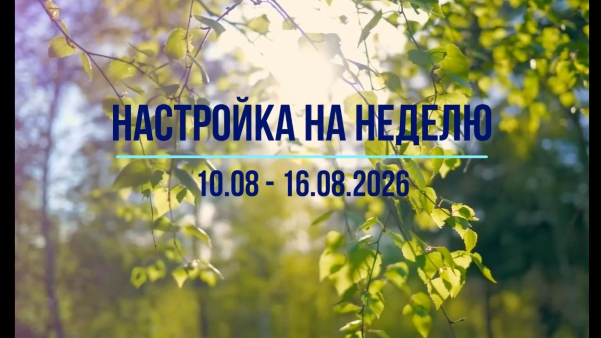 Настройка на неделю 10.08 - 16.08.2026. #инсайты #осознанность #медитация