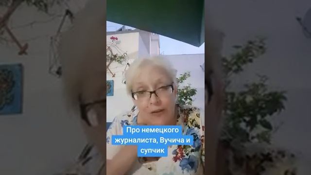 Про немецкого журналиста,  Вучича и супчик