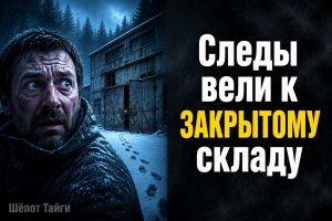 Свежие следы у заброшенной метеостанции