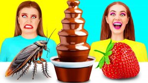 Шоколадный Фонтан Челлендж _ Забавные Лайфхаки с Едой