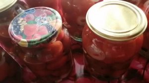 Помидоры маринованные с луком. Заготовка на зиму. АРХИВное видео.