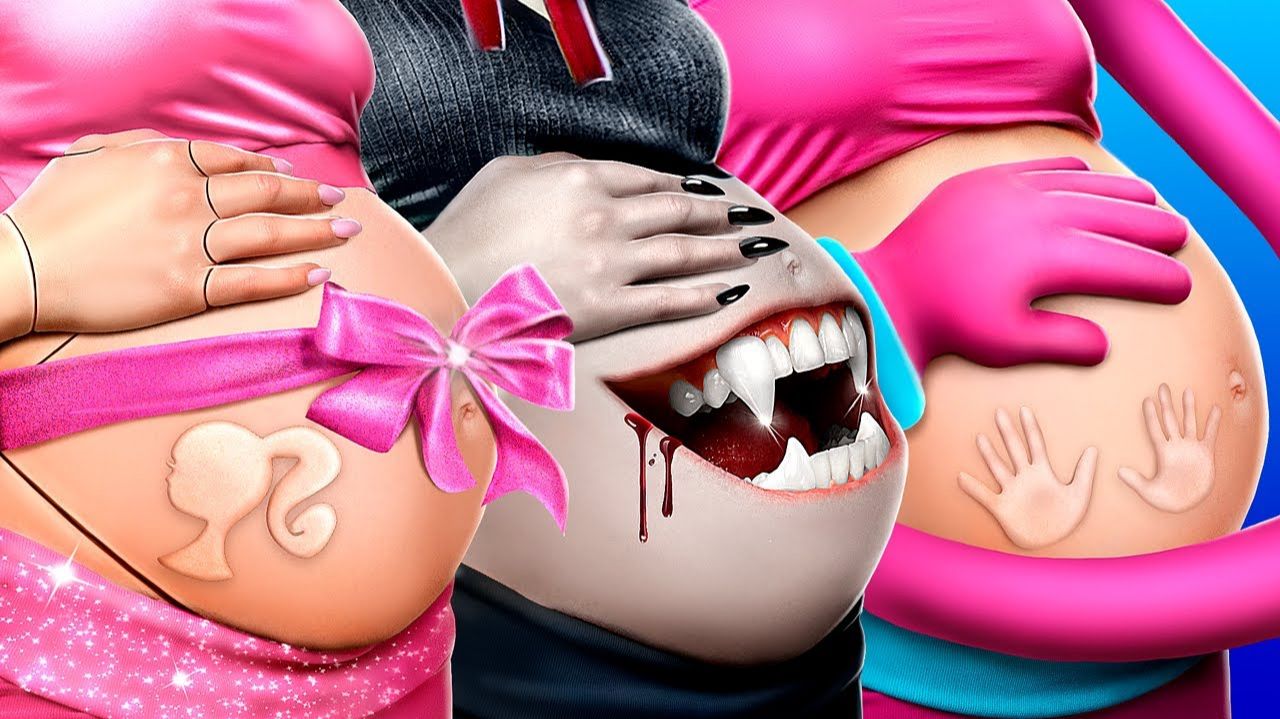 Вампир, Mommy Long Legs и Барби! Родительские лайфхаки для родителей!