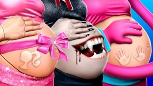 Вампир, Mommy Long Legs и Барби! Родительские лайфхаки для родителей!