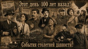 История и невероятные события столетней давности, произошедшие в этом мире! Этот день 100 лет назад!