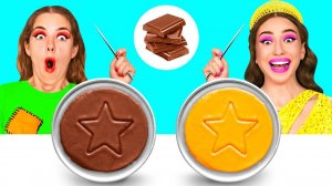 Челлендж. Шоколадная Еда vs Настоящая еда _ Смешные Кухонные Войны