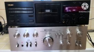 Демонстрация кассетной дект TEAC-V1030.