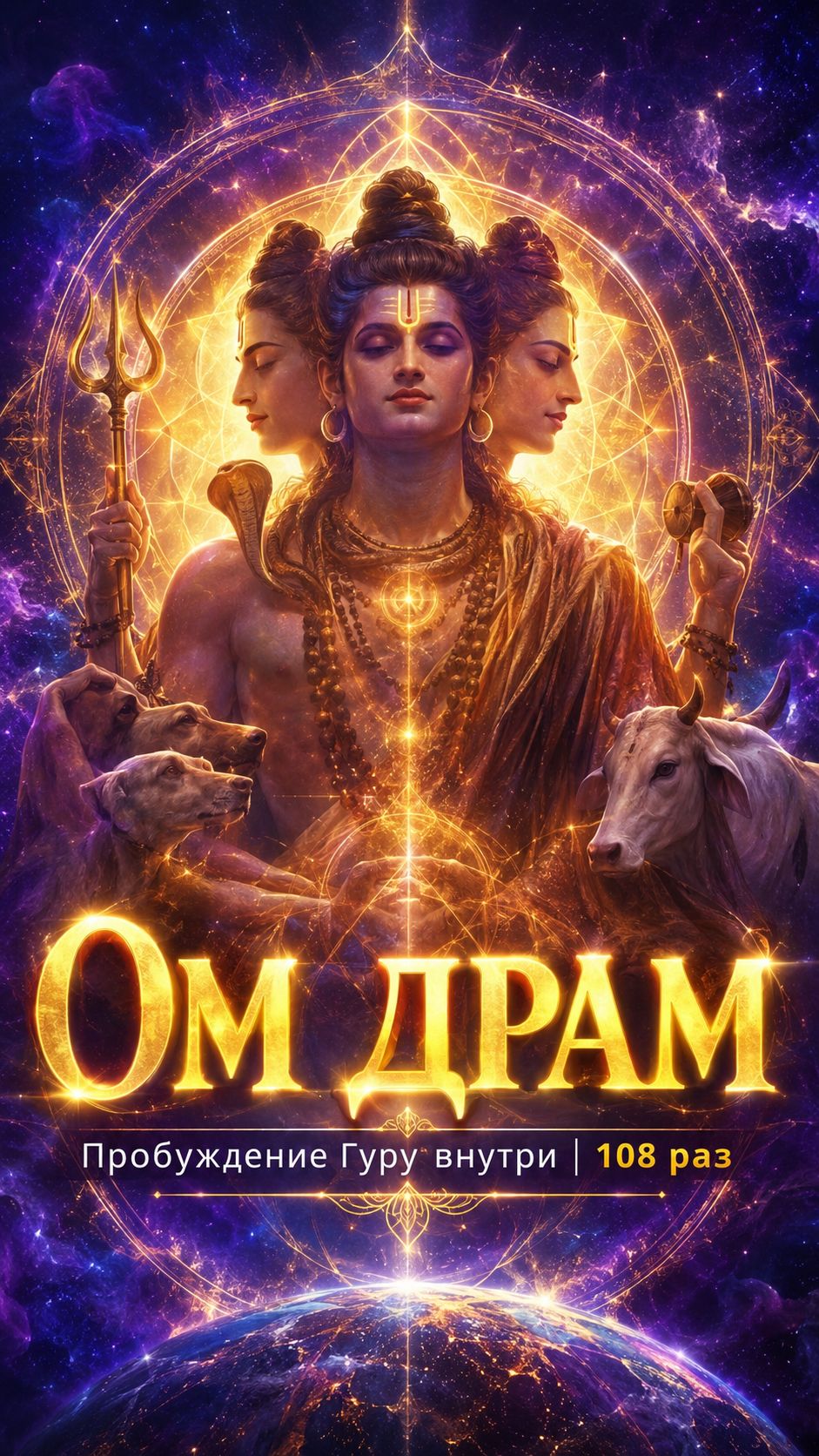 🕉️ Мантра «Ом Драм» — древний ключ к пробуждению внутреннего Гуру. Даттатрейя, триединый Учитель