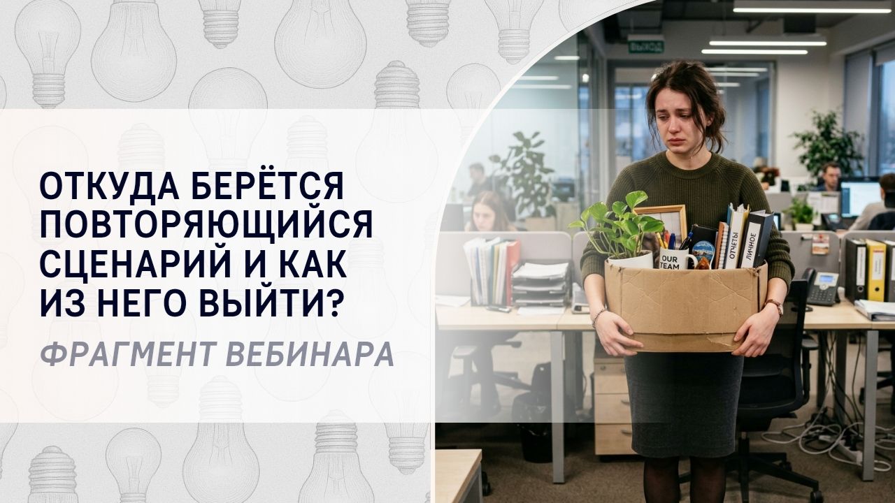 Откуда берётся повторяющийся сценарий и как из него выйти? Фрагмент вебинара