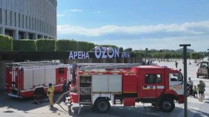Учения по тушению пожара и эвакуации провели на «Ozon Арене» в Краснодаре