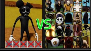 Roblox - Мультяшная мышь ПРОТИВ всех боссов в SCP MORPH