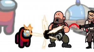 Амонг Ас Мини-Крюмейт убивает персонажей ТФ2 💀