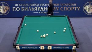 Бильярд.ПОЛУФИНАЛ | САЛТОВСКАЯ КРИСТИНА v БРЫТЧЕНКО ЕКАТЕРИНА | lll КУБОК РАИСА 2026