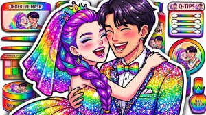 Свадебное преображение Руми и Джину 💍❤️ Кейпоп-охотницы на демонов | Самоделки из бумаги. Мультики