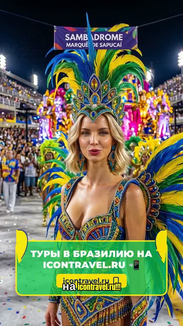 Главный праздник планеты: Карнавал в Рио! 🔥💃