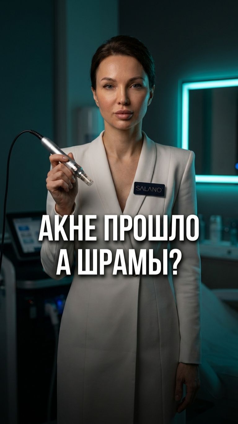 Постакне: как RF-иглы убирают атрофические рубцы
