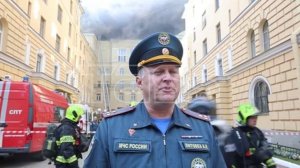 Пожар в ДК «Выборгский» в Санкт-Петербурге