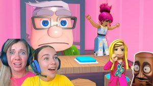 КОМАНДНЫЙ ПОБЕГ ОТ ДЕДУШКИ вместе С МАМОЙ в ROBLOX!