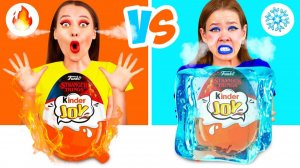 Холодная или Горячая Еда Челлендж # Вкусные Кухонные Лайфхаки от TaTaRa Challenge