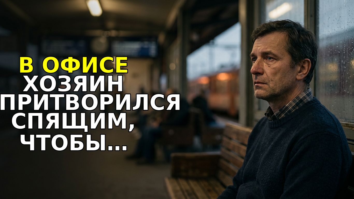 В офисе ХОЗЯИН притворился СПЯЩИМ, чтобы проверить дочь уборщицы… и он ОЦЕПЕНЕЛ, увидев, что она