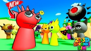 Обновление для Raddy Sprunked В 3D и 2D симуляторе Sprunki И как получить значок Raddy Sprunked