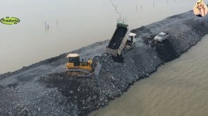 Строительство, дороги на озере, высотные съёмки
