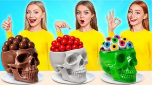 Мармеладная еда vs Настоящая еда vs Шоколадная еда Челлендж _ Смешные Кулинарные Войны