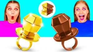 Дорогая vs Дешевая Шоколадная Еда Челлендж # Секретные Лайфхаки и Гаджеты от DaRaDa Challenge