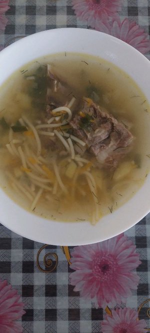 мукбанг: куринный супчик с вермишель 🍛