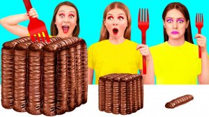 Большая, Средняя или Маленькая Тарелка Челлендж # Потрясающие Кухонные Хитрости KiKi Challenge