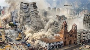 Колумбия в руинах после мощного землетрясения. Падают здания. 7.4 балла. 10 августа 2026