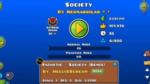 Прохожу в ГД уровни Society и TrollMachine
