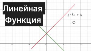 Урок №10.1 - Линейная функция и ее график