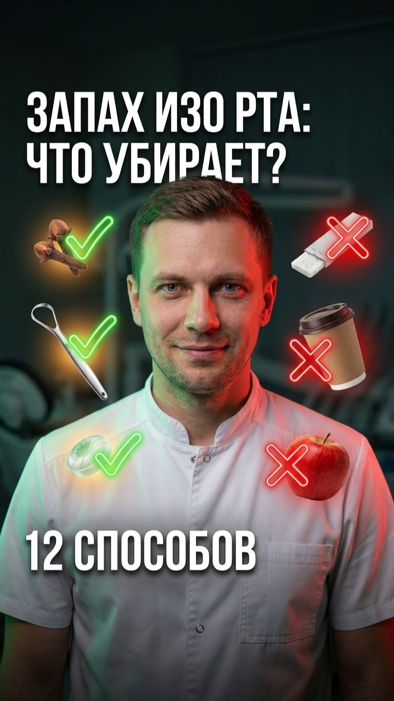 Что убирает запах изо рта? 🦷