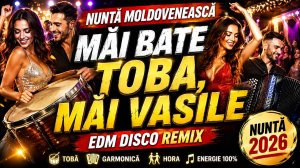 🔥 MĂI BATE TOBA, MĂI VASILE 💃 | Nuntă Moldovenească 2026 | EDM Disco Remix