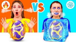 Холодная или Горячая Еда Челлендж # Кулинарная Битва с Едой от MeMeMe Challenge
