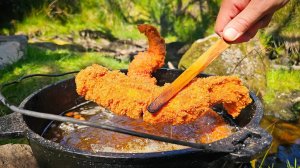 Хрустящая курица на костре — сочнее не бывает!