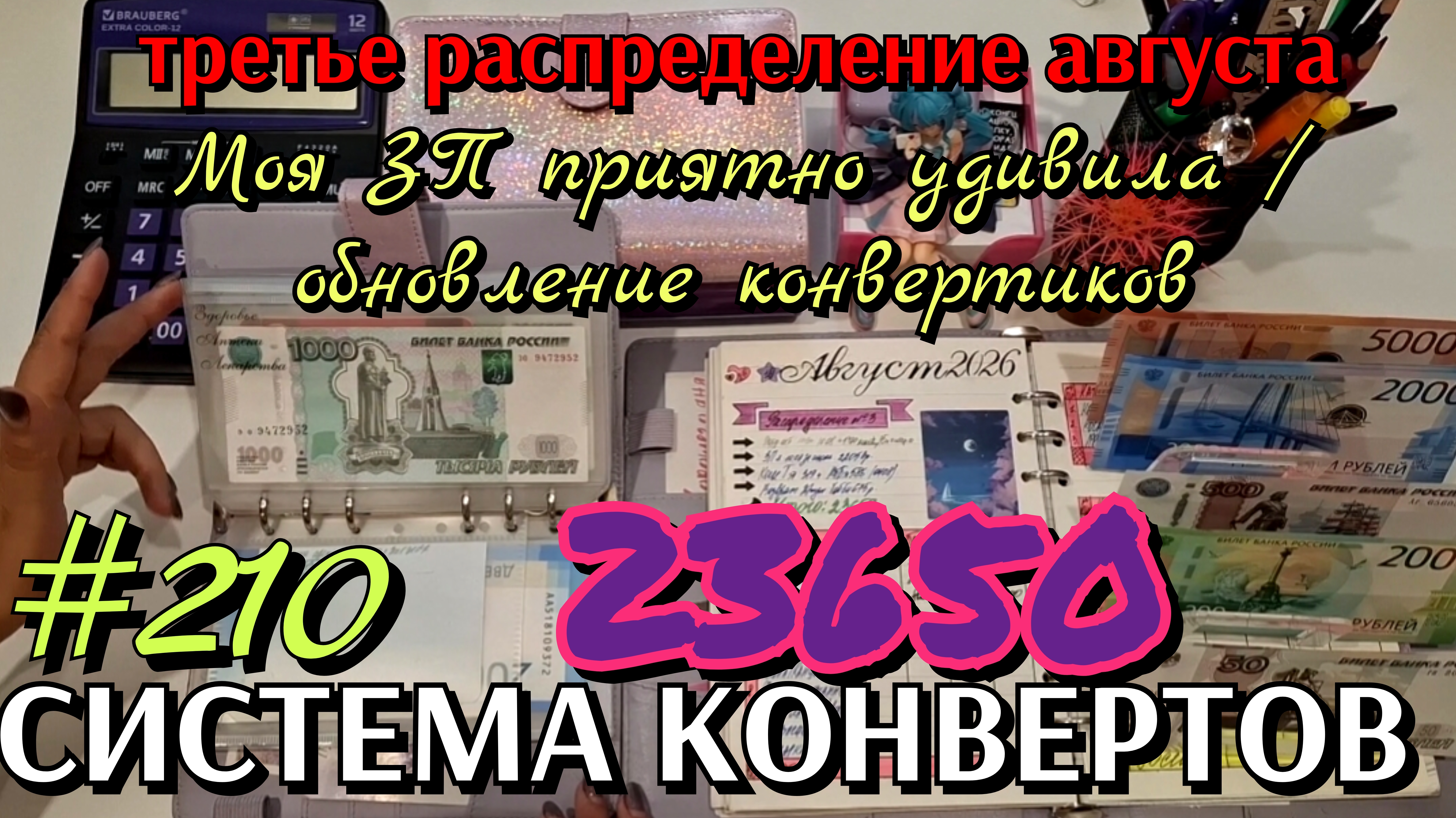 #210 третье распределение августа 23650р / зп больше, чем думала, что будет после отпуска