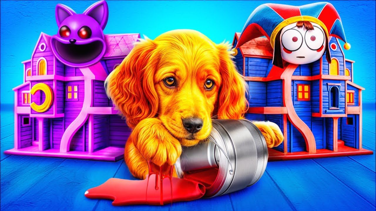 Smiling Critters Vs The Amazing Digital Circus! Мы построили секретный домик!