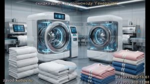 Парогенераторы в прачечных самообслуживания для обработки объёмного текстиля