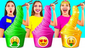 Бедная vs Богатая vs Ультра Богатая еда Челлендж # Битвы с Едой