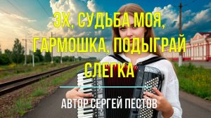 Эх, судьба моя, гармошка, подыграй слегка.  Автор Сергей Пестов
