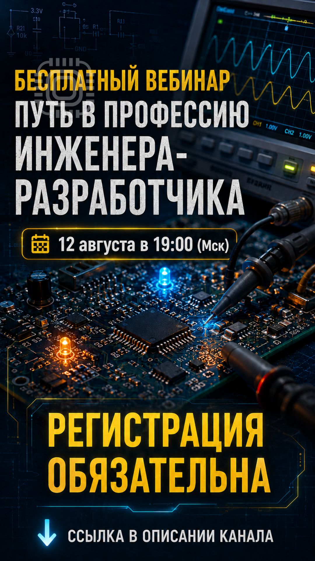 Регистрируйтесь по ссылке в описании канала.