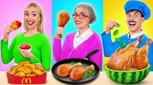 Кулинарный Челлендж# Я против Бабушки # Кухонные Лайфхаки и Хитрости