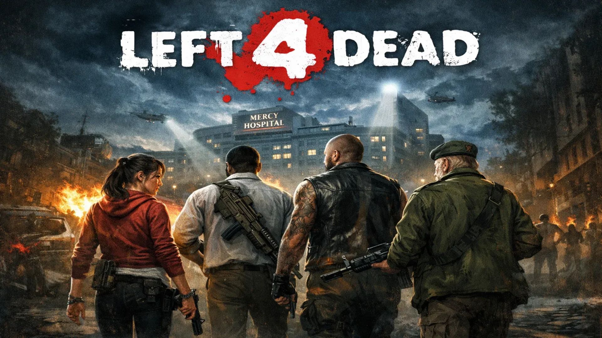 Left 4 Dead 2. Карта Нет милосердию. Без подготовки на эксперте. 15.09.25.
