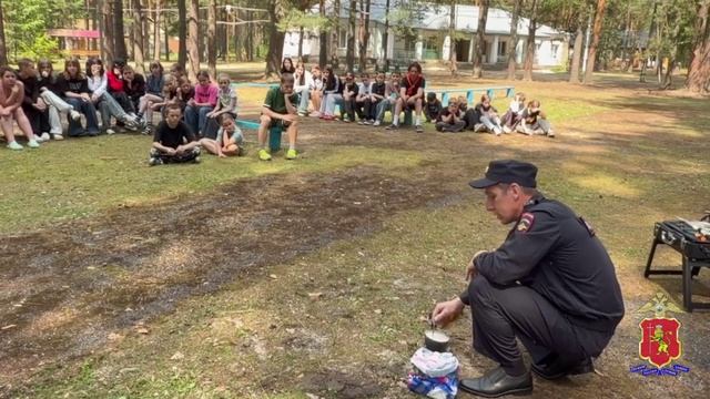 Профилактическое мероприятие в детском  лагере провели сотрудники ОМВД России «Камешковский»