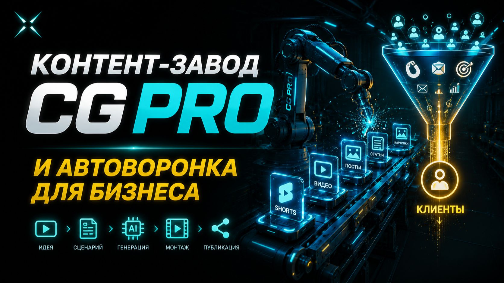 Контент-завод CG PRO и автоворонка для бизнеса